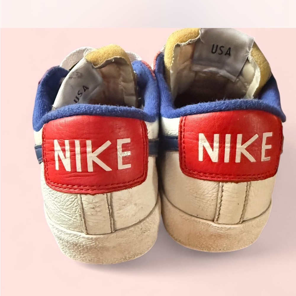 Nike Low Blazer 77 White and Blue Sneakers - Picture 3 of 6